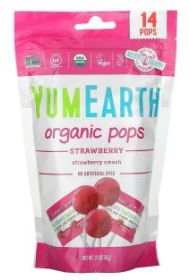 YUM EARTH Organic Pops Strawberry 85gr στο Placebopharmacy