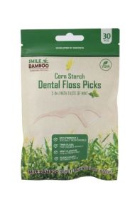 SMILE BAMBOO - Dental Floss Picks 30pcs στο Placebopharmacy