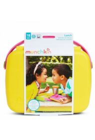 Munchkin Πλαστικό Παιδικό Σετ Φαγητού Yellow / Pink στο Placebopharmacy