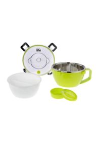 Ecolife Πράσινο φαγητοδοχείο thermos 850ml | Με χώρισμα στο Placebopharmacy