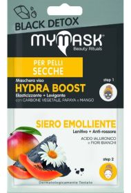 Mymask Black Detox Hydra Boost για ξηρές επιδερμίδες 6ml + 3.5ml στο Placebopharmacy
