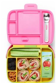 Munchkin Πλαστικό Παιδικό Σετ Φαγητού Yellow / Pink στο Placebopharmacy