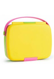 Munchkin Πλαστικό Παιδικό Σετ Φαγητού Yellow / Pink στο Placebopharmacy