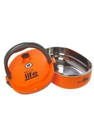 Ecolife Πορτοκαλί Φαγητοδοχείο Ανοξείδωτο 800ml στο Placebopharmacy