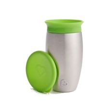 Munchkin Ανοξείδωτο Ισοθερμικό Green Miracle 360° Sippy Cup 296ml στο Placebopharmacy