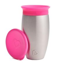 Munchkin Ανοξείδωτο Ισοθερμικό Pink Miracle 360° Sippy Cup 296ml στο Placebopharmacy