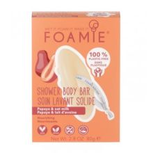 FOAMIE -  Papaya & Oat Milk Shower Body Bar 80gr στο Placebopharmacy