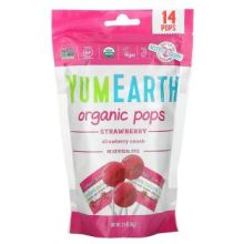 YUM EARTH Organic Pops Strawberry 85gr στο Placebopharmacy