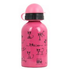 Παγουρίνο μεταλλικό ανοξείδωτο 400ml cats Eco life στο Placebopharmacy