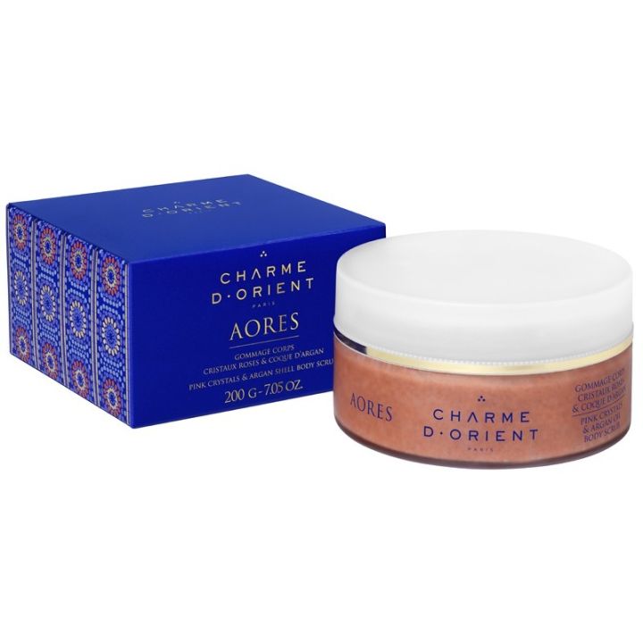 Charme d' orient Scrub Aores with Pink Crystal & Argan Shell for Boby and face 200gr στο Placebopharmacy