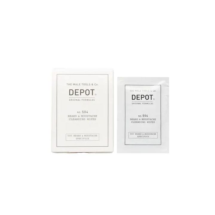 DEPOT Beard & Mustache Cleansing Wipes στο Placebopharmacy