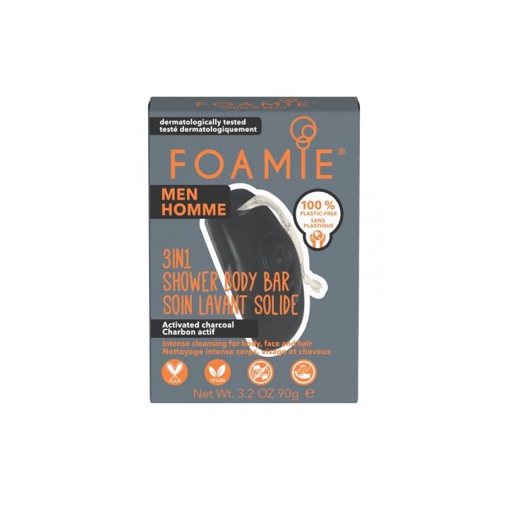 FOAMIE - 2 In 1 Activated Charcoal for MEN στο Placebopharmacy