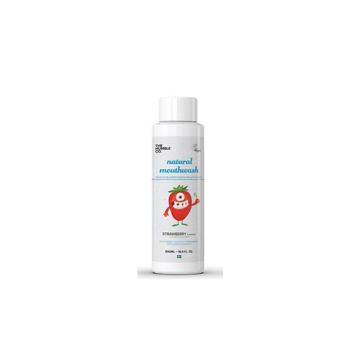 The Humble Co. Natural Mouthwash Strawberry 500ml στο Placebopharmacy