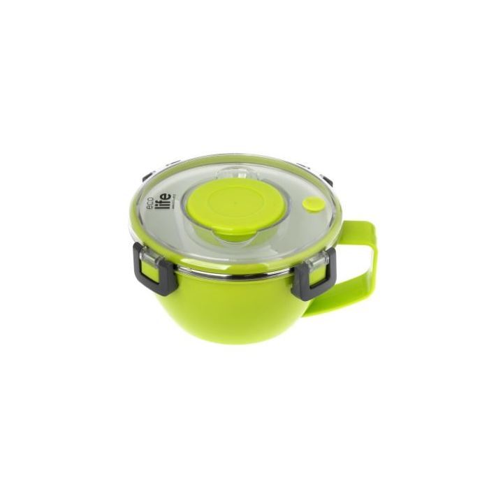 Ecolife Πράσινο φαγητοδοχείο thermos 850ml | Με χώρισμα στο Placebopharmacy