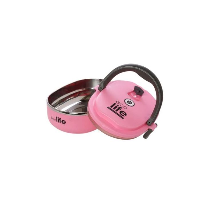 Ecolife Ροζ Φαγητοδοχείο Ανοξείδωτο 800ml στο Placebopharmacy