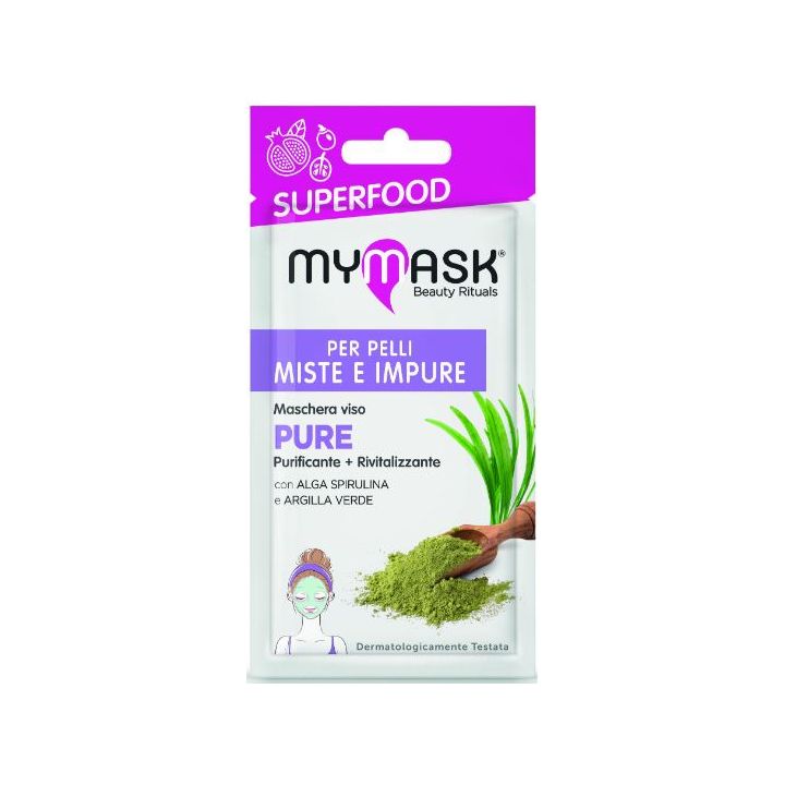 Mymask Superfood καθαριστική με σπιρουλίνα και φύκια 8ml στο Placebopharmacy