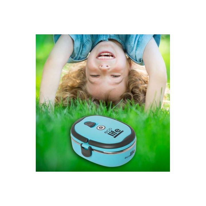 Ecolife Μπλέ Φαγητοδοχείο Ανοξείδωτο 800ml στο Placebopharmacy