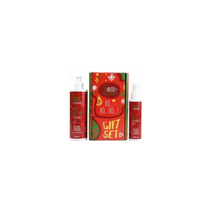 Aloe+ Colors Christmas Ho Ho Ho Gift Set Shower Gel 250ml & Ho Ho Ho Hair and Body Mist 100ml στο Placebopharmacy